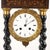 Wooden Temple Clock Decorated with Inlay For Sale - Image 3 of 11