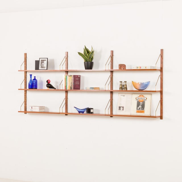 Mid-Century Danish Teak Shelving Unit in the style of Poul Cadovius, 1960s, Set of 9 For Sale - Image 4 of 13