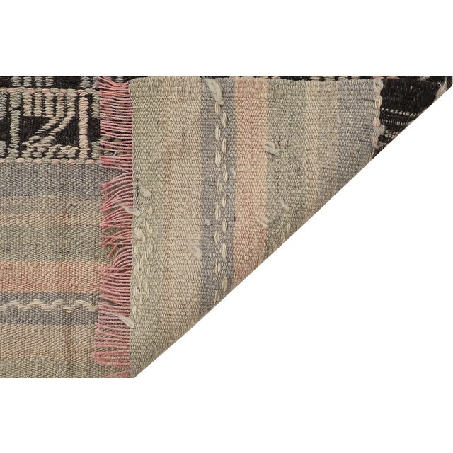 Mid 20th Century Mid 20th Century Decorative Vintage Embroidered Rug For Sale - Image 5 of 7