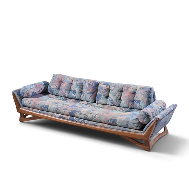 Adrian Pearsall for Craft Associates Mid Century Gondola Sofa For Sale - Image 9 of 9