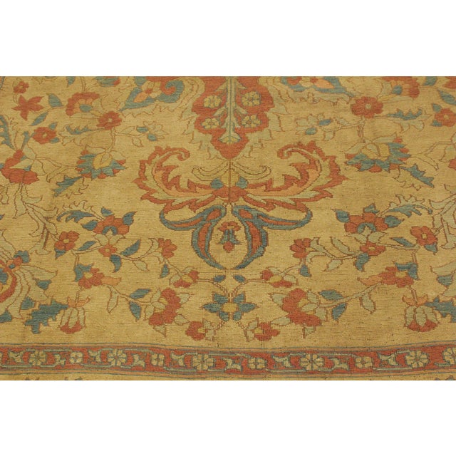 Rustic Soumak Beige/Rust Wool Rug - 7'7'' X 9'10'' For Sale In New York - Image 6 of 10