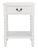 Athena Accent Table - Distressed White For Sale - Image 11 of 11