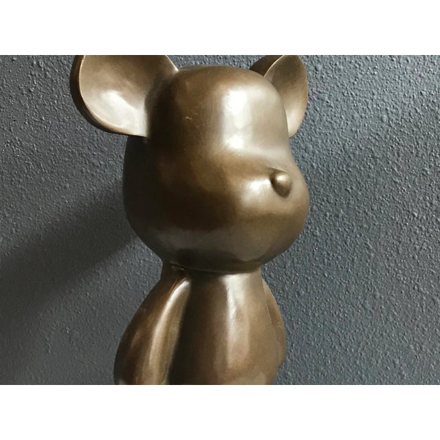 Small Contemporary Bronze Table Sculpture by Sylvan Fiss For Sale - Image 4 of 5