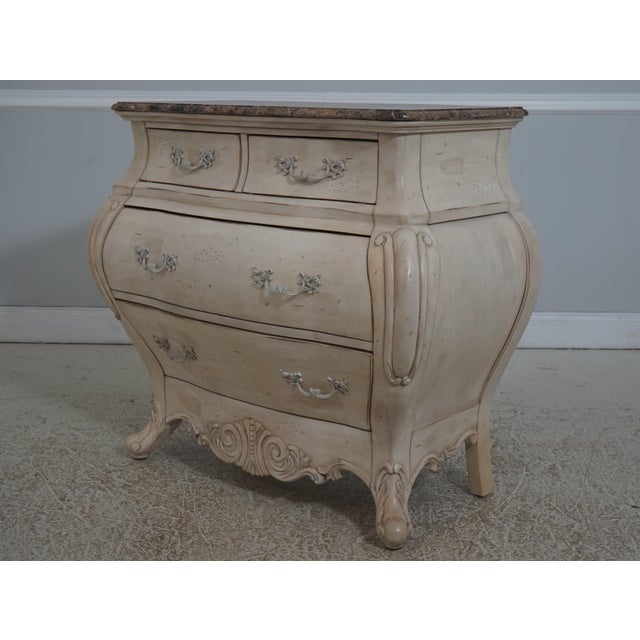 Age: Approx: 20 Years Old Details: Factory Distressed Italian Style Off White Finish Nice Carved Details Condition:...
