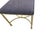 Vintage Italian Regency Brass Labarge Ottoman Footstool Vanity Bench Harden For Sale - Image 12 of 13