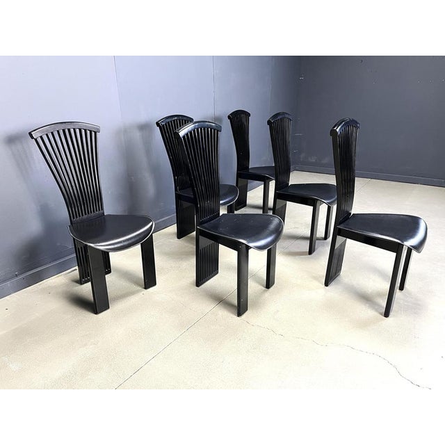 Vintage Dining Chairs by Pietro Costantini, 1980s, Set of 6 For Sale - Image 6 of 16