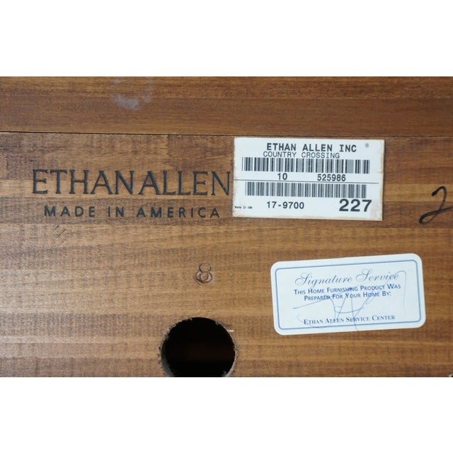 Late 20th Century Ethan Allen Country Crossing Maple Tv Media Entertainment Cabinet 17-9700 For Sale - Image 17 of 18