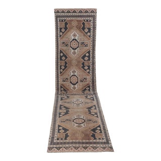 Neoclassical Style Vintage Turkish Oushak Runner, Extra-Long Hallway Runner 5'3'' X 23'2'' For Sale