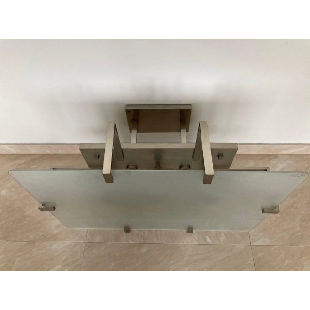 Bauhaus Large Bauhaus Chrome Ceiling Lamp, 1930s For Sale - Image 3 of 9