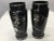 1920s 1920s Black Glass Silver Overlay Japanese Style Vases-a Pair For Sale - Image 5 of 12