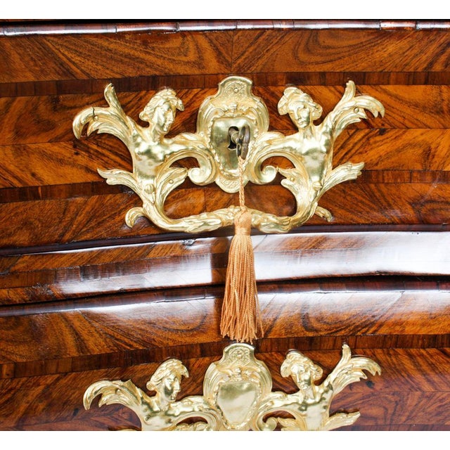 Brown French Regency Ormolu Mounted Chest of Drawers, 18th Century For Sale - Image 8 of 18