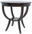 Wood NOIR Scheffield Round End Table in Distressed Brown For Sale - Image 7 of 7