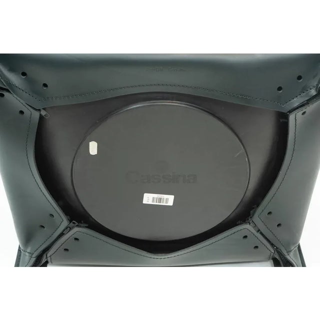 Green Leather CAB 413 Armchair by Mario Bellini for Cassina, 2000s For Sale - Image 10 of 11