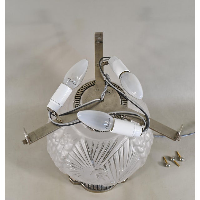 1930s Large French Art Deco Mushroom Lamp by Muller Freres - France For Sale - Image 11 of 16