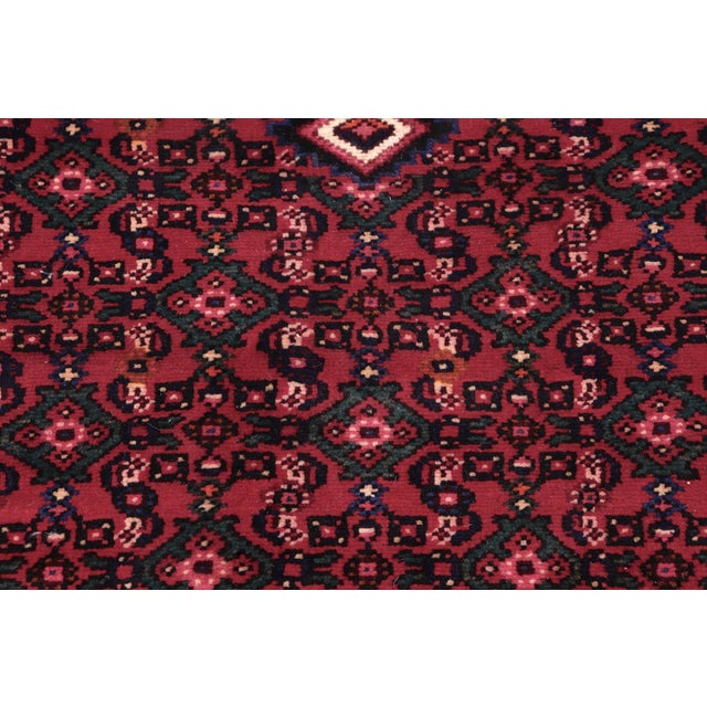 Shabby Chic Tabriz Red/Beige Wool Rug - 6'9'' X 9'11'' For Sale - Image 4 of 10