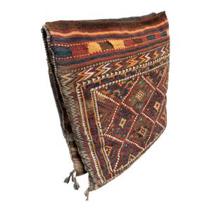 Antique Hand Woven Wool Camel Saddle Bag