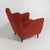 Wood Red Lounge Chairs with Cone-Shaped Feet, 1950s, Set of 2 For Sale - Image 7 of 15