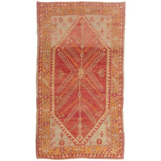 Vintage Turkish Oushak Rug, 05'02 X 09'01 For Sale
