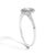 Haus of Brilliance 14K White Gold 1/5 Cttw Diamond Oval Shape With Halo Engagement Ring (H-I Color, I1-I2 Clarity) - Size 9.5 For Sale - Image 4 of 6