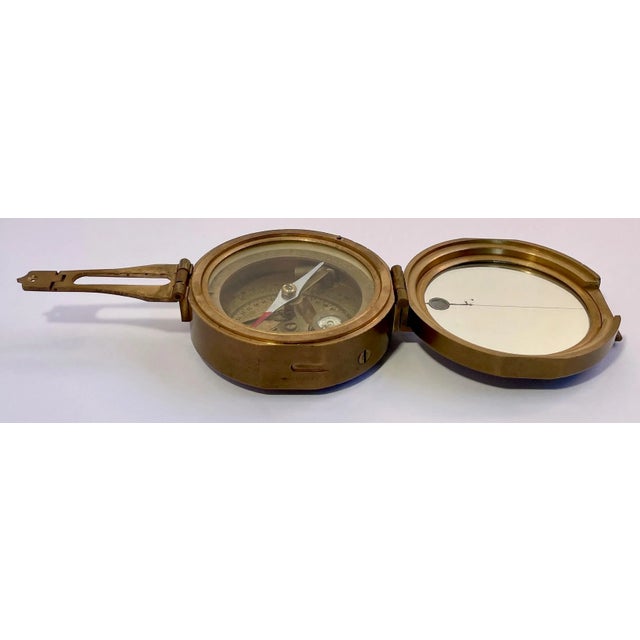 1914 - Brass Brighton Compass Thos. J. Evans, Esq. London - For Sale - Image 4 of 9