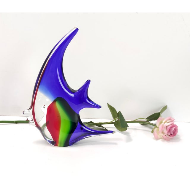 Postmodern Vintage Murano Glass Fish Decorative Figure by La Murrina, 1980s For Sale - Image 3 of 13