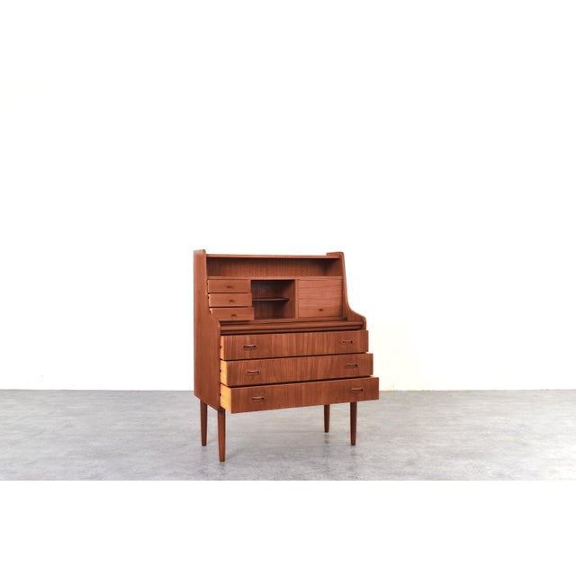 Mid-Century Modern Mid-Century Danish Teak Secretary, 1960s. For Sale - Image 3 of 18