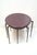 Contemporary Modernist Aubergine Nesting Tables-Set of Three For Sale - Image 3 of 6