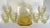 Here is a beautiful set of yellow depression era matching glasses and plates. As you can see, each piece has a wonderful...