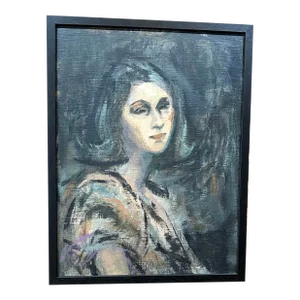 Thelma Twery (1923-2021) Expressionist Portrait Painting