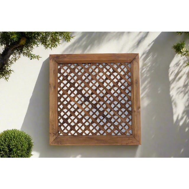 A charming window panel with carved details and a see-through cross weave design. Originally lattice window panels were...
