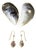 Modernist Silver Earrings by Arvo Saarela, 1958, Set of 2 For Sale