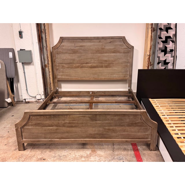 California King Zin Home Amelie Wood Bed Frame For Sale - Image 10 of 12