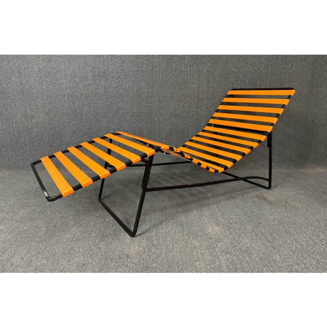 Vintage Mid Century Modern Patio Lounge Chaise For Sale - Image 10 of 10