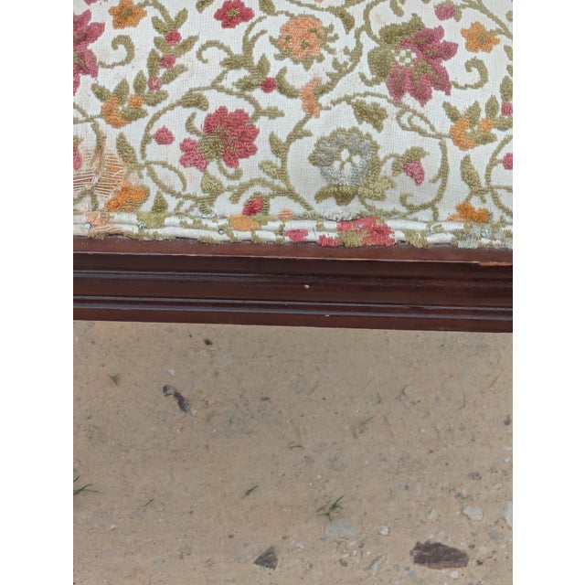 Brown Chippendale Style Carved Mahogany Arm Chair For Sale - Image 8 of 9