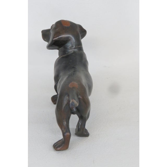 Buxtehude Dachshund Metal Dog Standing Figurine 4703b For Sale In Miami - Image 6 of 11