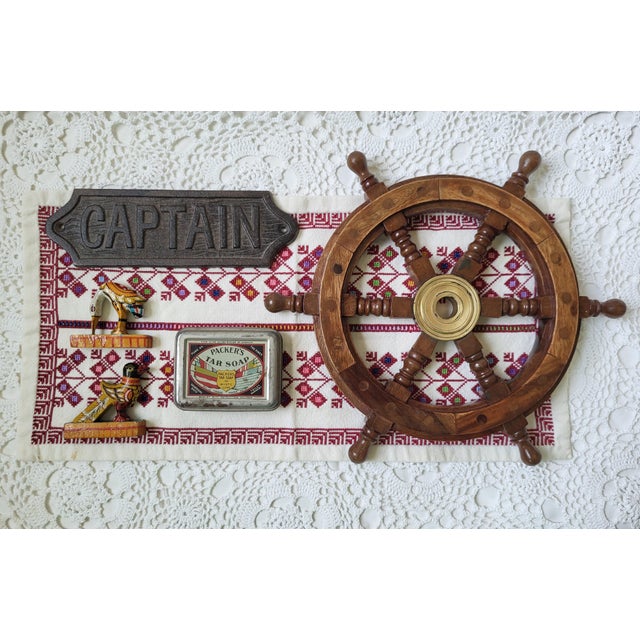 Silver Metal Nautical Packers Tar Soap Tin From Mystic, Connecticut For Sale - Image 8 of 8
