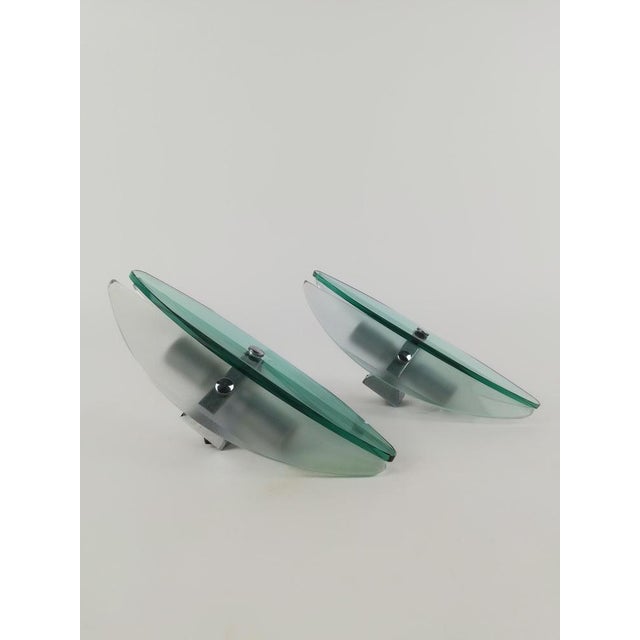 Wall Sconces in Turquoise Glass attributed to Veca, Italy, 1970s, Set of 2 For Sale - Image 13 of 18