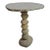 Vintage Rustic Modern Stacked River Rock Bistro Table For Sale