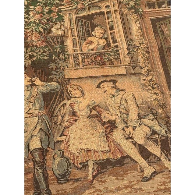 Vintage Aubusson Jacquard Tapestry, 1960s For Sale - Image 4 of 18