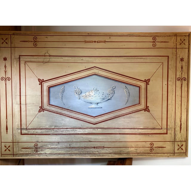 Neoclassical Painted Panel For Sale - Image 3 of 9