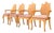 Vintage Carved Wood Leaf Back Chairs in McLaurin and Piercy “Batak” - Set of 4 For Sale