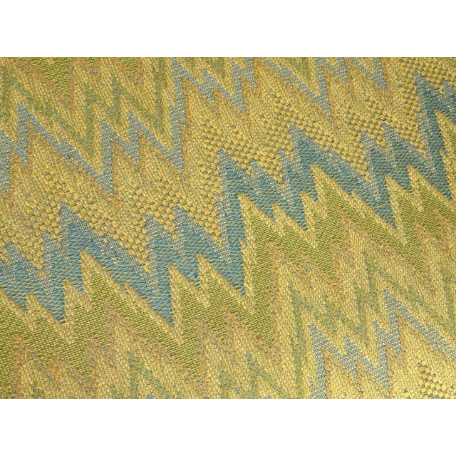 Pair of Vintage French Louis XVI Cane Bergere Green Arm Chairs For Sale - Image 11 of 12