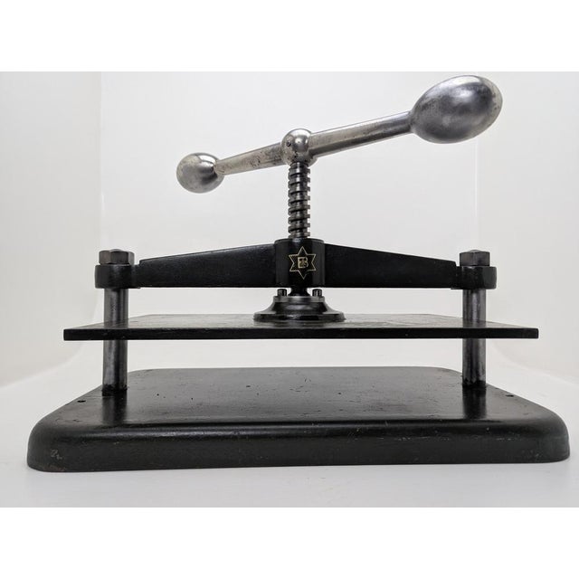 Art Nouveau Book Printing Press, Germany, 1900 For Sale - Image 3 of 12