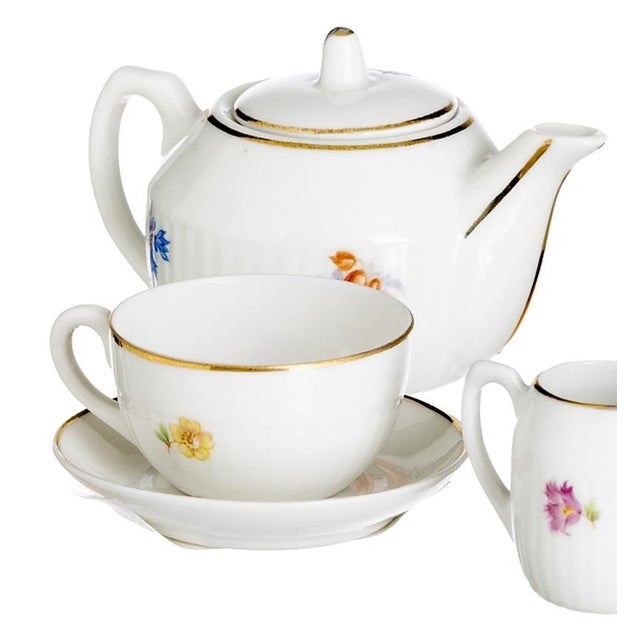 Miniature Tea Set in Porcelain from Vista Alegre, Set of 5 For Sale - Image 3 of 8