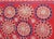 Red Unusually Large Silk Embroidery Suzani With Soft Red & Beautiful Vivid Colors For Sale - Image 8 of 13