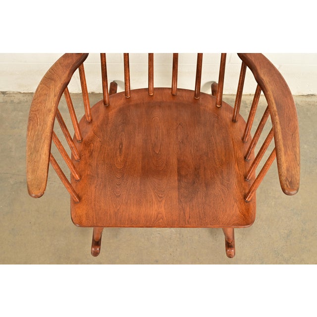 Wood Russel Wright for Conant Ball Solid Birch Rocking Chairs | Pair For Sale - Image 7 of 14