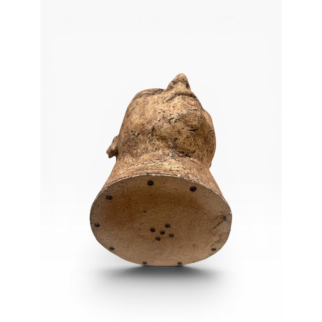 Late 20th Century Large Contemporary Studio Ceramic Sculptural Head Bust For Sale In Boston - Image 6 of 8