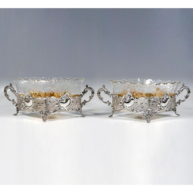 Art Nouveau Silver Confectionery Bowls y Wilhelm Binder, Germany, 1890s For Sale - Image 5 of 11