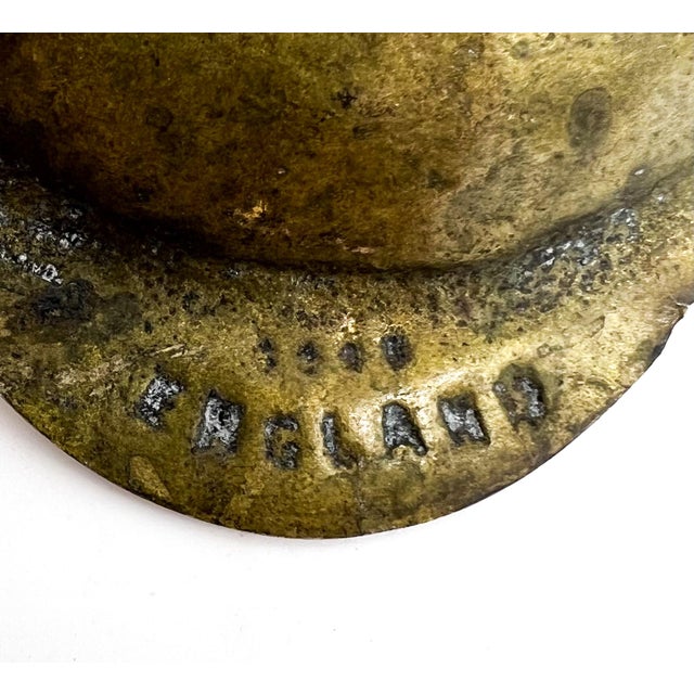 Metal Vintage English Brass Peacock Catchall/ Dish/ Vide Poche — Hollywood Regency / English Traditional For Sale - Image 7 of 10