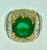 7 Carat Round Colombian Emerald and Diamond 18 Karat Gold Ring, Estate, Unisex For Sale - Image 18 of 18